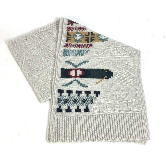 HERMES Autumn/Winter Collection Couleurs en coeur Scarf Light gray based - Picture 1 of 9